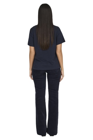 T-shirt regular en coton biologique - Bleu foncé