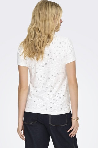 T-shirt en broderie anglaise - Ecru