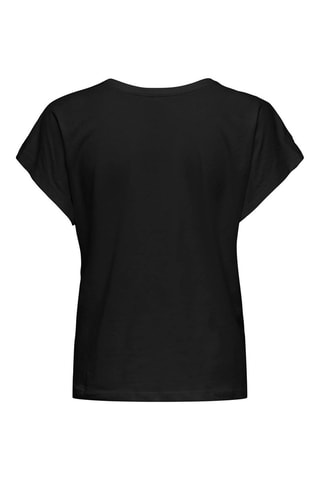 T-shirt regular en coton biologique - Noir