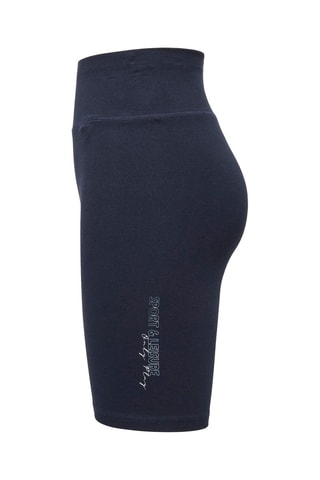 Cycliste en coton biologique taille haute - Bleu marine