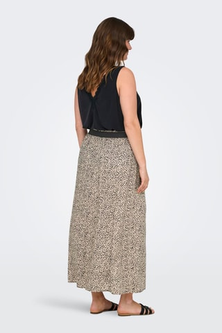 Jupe longue taille haute - Marron clair