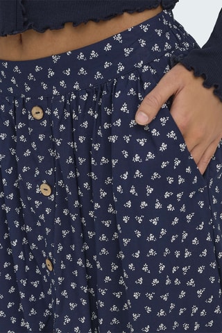 Jupe midi - Bleu marine