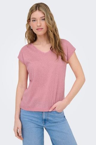 T-shirt loose - Vieux rose