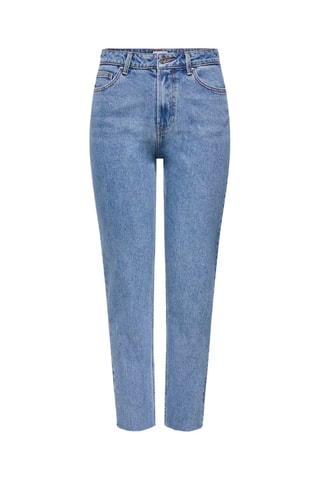 Jean droit taille haute - Ciel