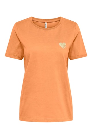 T-shirt regular en coton biologique - Orange