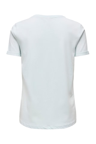 T-shirt regular en coton biologique - Ciel