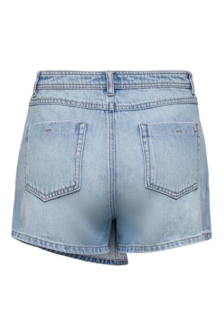 Jupe-short en jean taille haute - Bleu