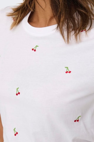 T-shirt regular en coton biologique - Blanc