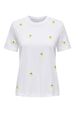 T-shirt regular en coton biologique - Blanc