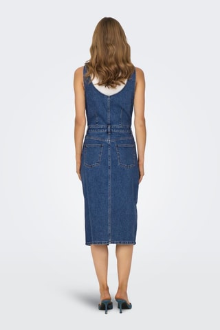Robe droite en jean - Bleu