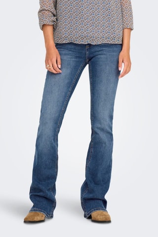 Jean flare en coton biologique - Bleu
