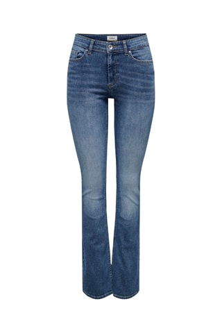 Jean flare en coton biologique - Bleu