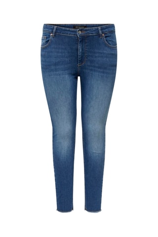 Jean skinny en coton biologique - Bleu marine