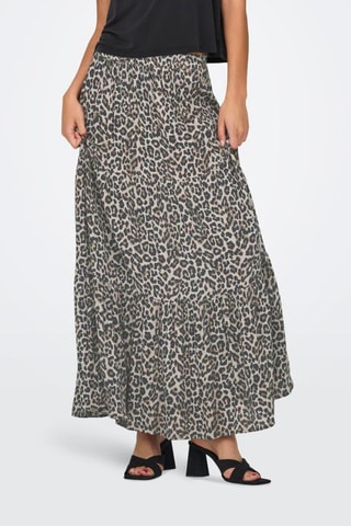 Jupe longue taille haute - Gris clair