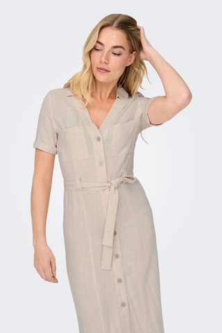 Robe chemise - Gris clair
