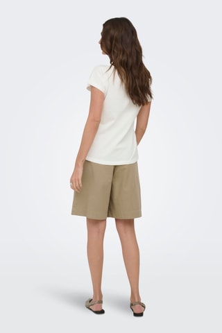 T-shirt regular en coton biologique - Blanc