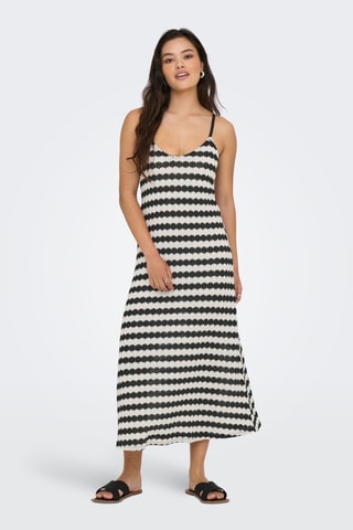 Robe midi - Noir et blanc
