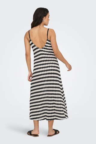 Robe midi - Noir et blanc