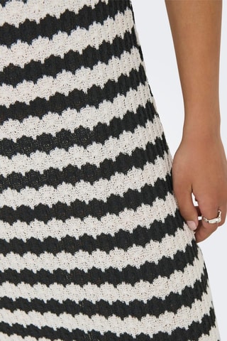 Robe midi - Noir et blanc