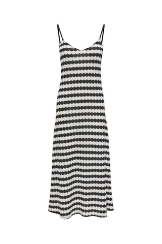 Robe midi - Noir et blanc