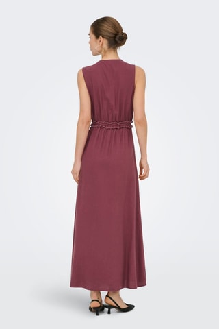 Robe longue en lin - Vieux rose