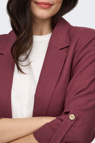 Veste en lin - Vieux rose