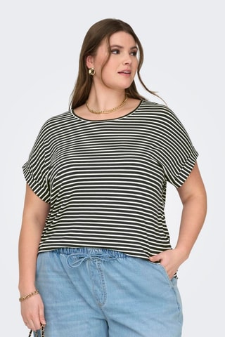 T-shirt regular - Bleu nuit et blanc