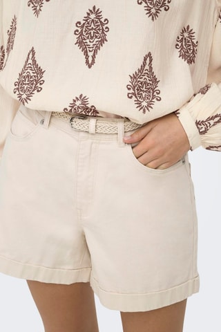 Short mom taille haute - Beige