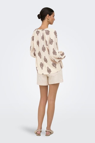 Short mom taille haute - Beige