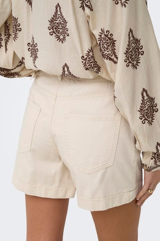 Short mom taille haute - Beige