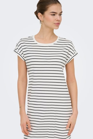 Robe t-shirt en coton biologique - Blanc