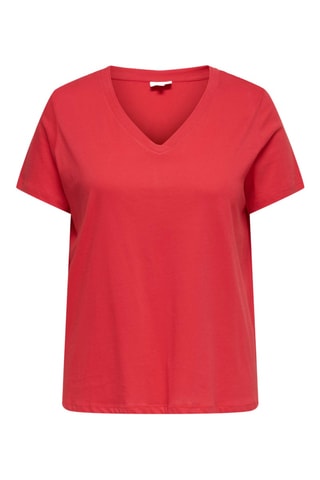 T-shirt regular en coton biologique - Rouge