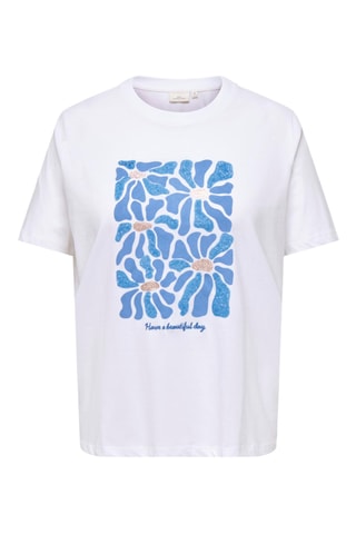 T-shirt regular en coton biologique - Blanc