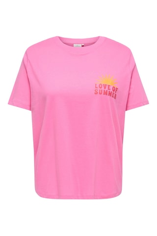 T-shirt regular en coton biologique - Rose