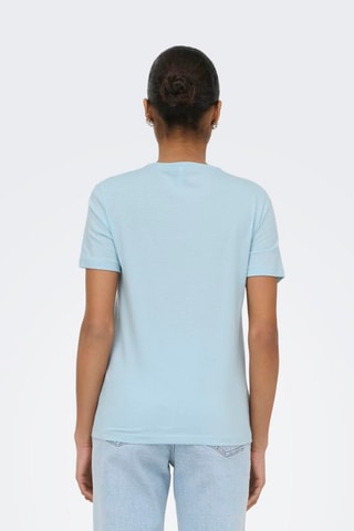 T-shirt regular en coton biologique - Ciel