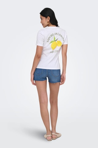 T-shirt regular en coton biologique - Blanc