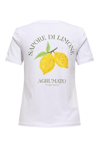 T-shirt regular en coton biologique - Blanc