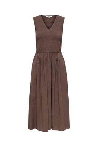 Robe midi - Marron