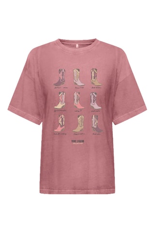 T-shirt regular en coton biologique - Rose