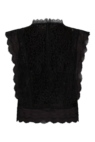 Top en dentelle Noir