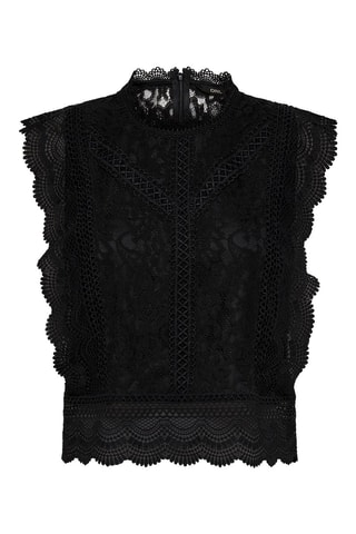 Top en dentelle Noir