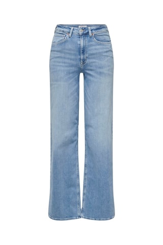 Jean wide legs  en coton biologique - Bleu