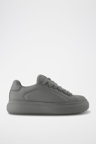 Zapatillas con plataforma - Gris oscuro