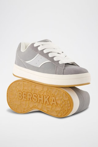 Zapatillas - Gris oscuro y blanco