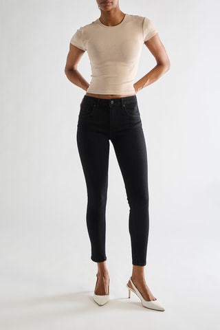 Pantalón skinny fit push-up - Negro