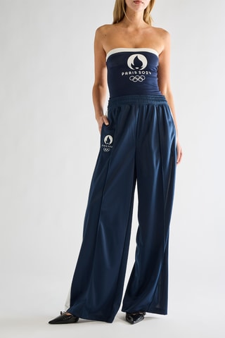 Pantalón wide leg - Azul marino
