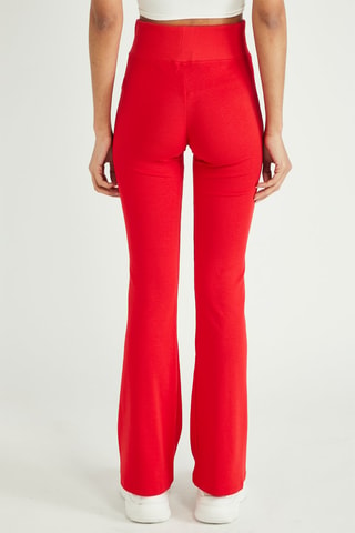 Pantalón flare - Rojo