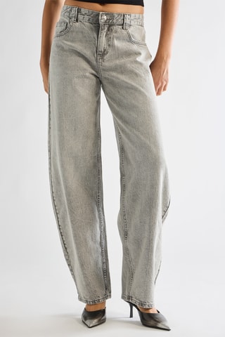 Jeans barrel - Grigio chiaro