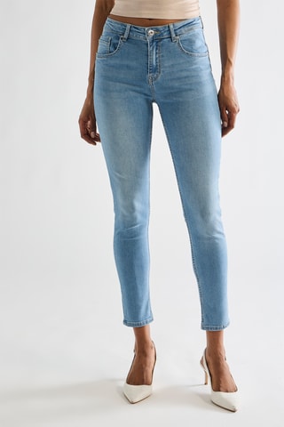 Vaquero skinny fit push-up - Azul