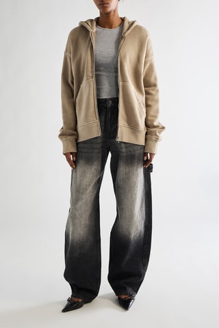 Sudadera con capucha - Beige